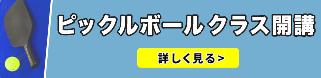 ピックルボールクラス開講のご案内